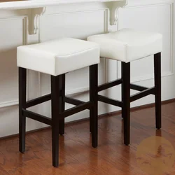 Stools in the kitchen interior