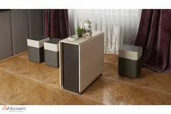 Стол книжка в интерьере гостиной