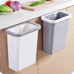 Trash can in the kitchen interior