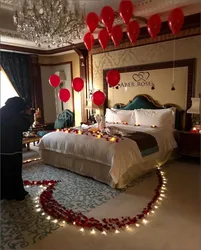 Bedroom design with balloons