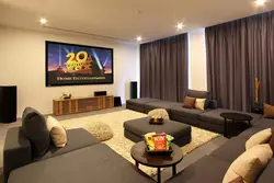 Screen In The Living Room Interior