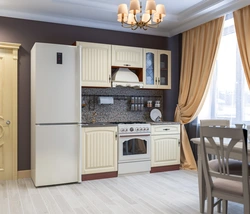 Kitchens are stacked in the interior