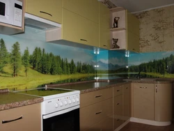 Nature in the kitchen interior