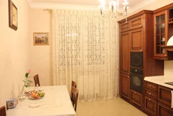 Рогожка в интерьере кухни фото
