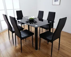 Black Chairs For The Kitchen In The Interior