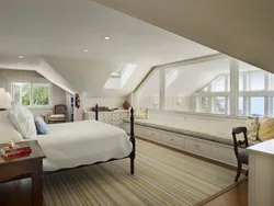 Bedroom with skylights interior