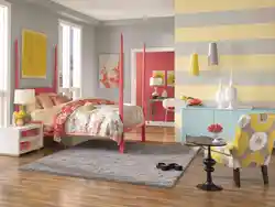 Color combination in the interior of a children's bedroom