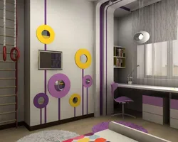 Color combination in the interior of a children's bedroom