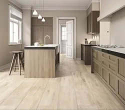 Wood-Effect Tiles In The Kitchen Interior
