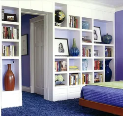 Book racks in the bedroom photo