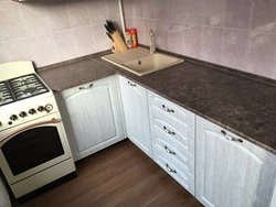 Alambra countertop in the kitchen interior photo