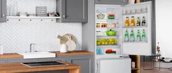 Haier refrigerator in the kitchen interior