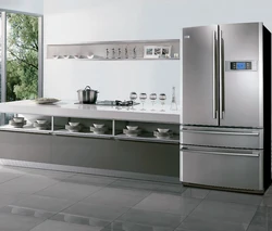 Haier refrigerator in the kitchen interior