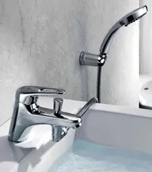 Mortise mixer for bathtub photo