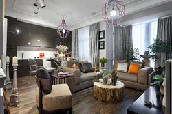 Two Chandeliers In The Living Room Photo