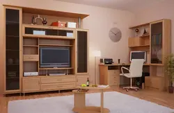Фото стенки в гостиную с компьютерным столом фото