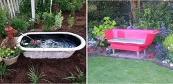 Photos of an old bathtub