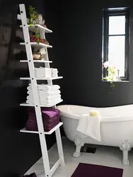 Bathroom shelves photo
