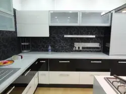Kitchens with black plinth photo