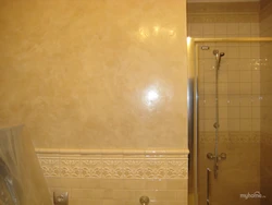 Venetian Plaster In The Bath Photo