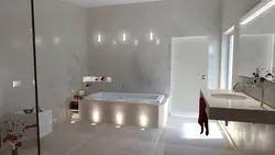 Venetian plaster in the bath photo