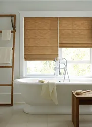 Roller Blind In The Bathroom Photo