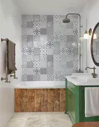 Bathroom In Patchwork Style Photo