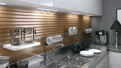 Slatted kitchens photos