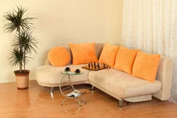 Corner sofas in the bedroom photo