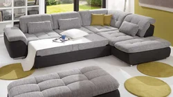 Corner sofas in the bedroom photo