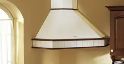 Бұрыштық сорғышы бар ас үйдің суреті