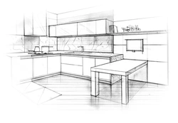 Kitchen vector photo