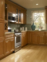 Kitchen color oak photo
