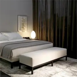 Bedside Ottoman For Bedroom Photo