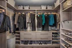 Dressing room in gray design