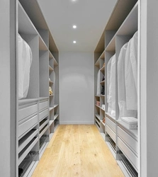 Dressing room in gray design