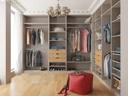 Dressing Room In Gray Design