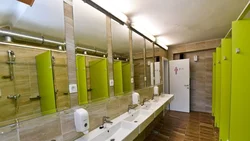 Bathroom in a dormitory photo