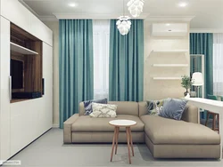 Акси ҳуҷраи зиндагӣ хокистарӣ turquoise