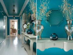 Turquoise hallway photo