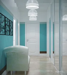 Turquoise hallway photo