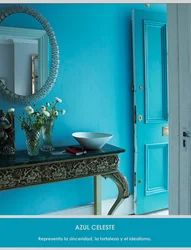 Turquoise hallway photo