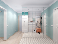 Turquoise hallway photo