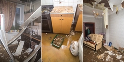 Flooded kitchen photo