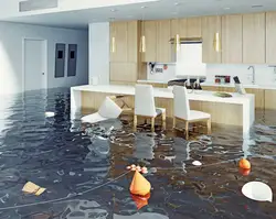 Flooded kitchen photo