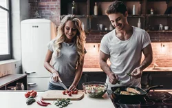 Husband in the kitchen photo
