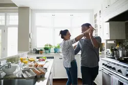 Husband in the kitchen photo