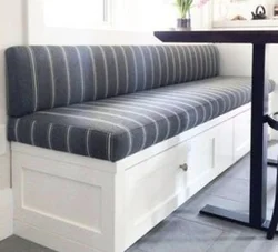Photo of a bench in the kitchen