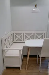 Фото скамья на кухне
