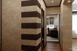 Wallpaper In The Hallway Under Plaster Photo